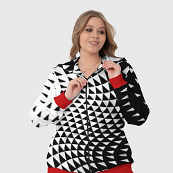 Женский 3D-костюм Минималистический авангардный паттерн, цвет: 3D-красный — фото 2