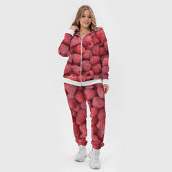 Женский 3D-костюм Малина - ягоды, цвет: 3D-белый — фото 2