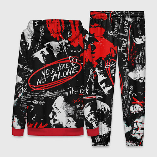 Женский костюм XXXTENTACION YOU ARE NOT ALONE / 3D-Красный – фото 2