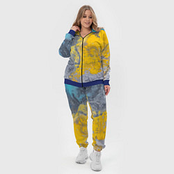 Женский 3D-костюм Извержение Красок, цвет: 3D-синий — фото 2