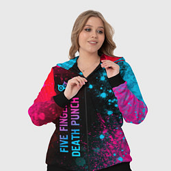 Женский 3D-костюм Five Finger Death Punch Neon Gradient, цвет: 3D-черный — фото 2