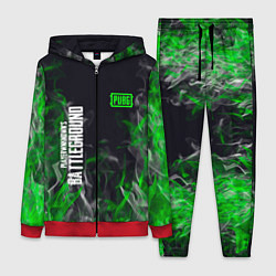 Женский 3D-костюм Pubg - зелёное пламя, цвет: 3D-красный