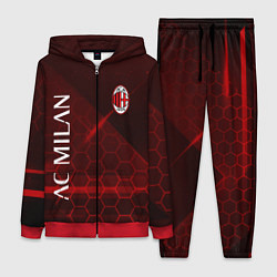 Женский 3D-костюм Ac milan Соты, цвет: 3D-красный