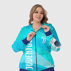 Женский 3D-костюм Ювентус Абстракция, цвет: 3D-синий — фото 2