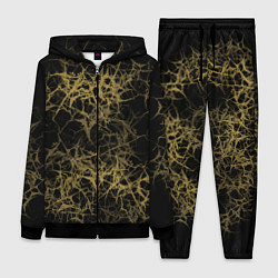 Женский 3D-костюм Universe in golden crackles abstraction, цвет: 3D-черный