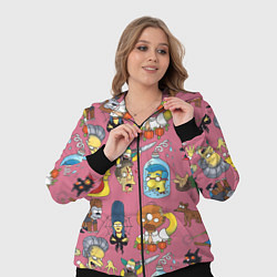 Женский 3D-костюм Персонажи Симпсонов - horror pattern, цвет: 3D-черный — фото 2