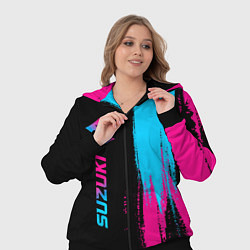 Женский 3D-костюм Suzuki - neon gradient: по-вертикали, цвет: 3D-черный — фото 2