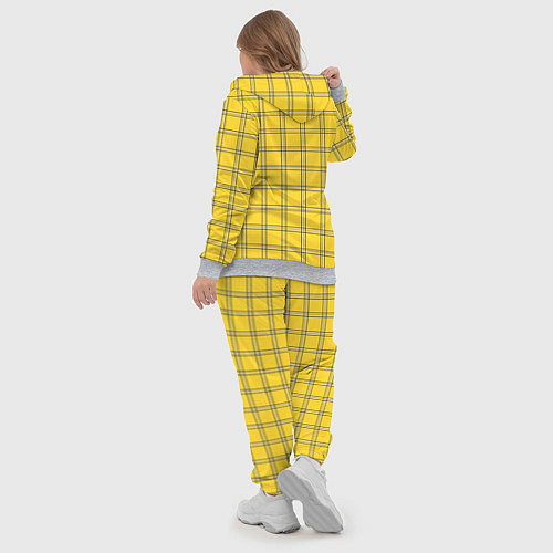 Женский костюм Классическая желтая клетка / 3D-Меланж – фото 5