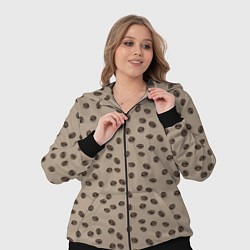 Женский 3D-костюм Кофейные зерна паттерн, цвет: 3D-черный — фото 2