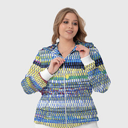 Женский 3D-костюм Сшитые воедино кусочки ткани - patchwork, цвет: 3D-белый — фото 2