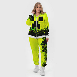 Женский 3D-костюм Creeper neon, цвет: 3D-белый — фото 2