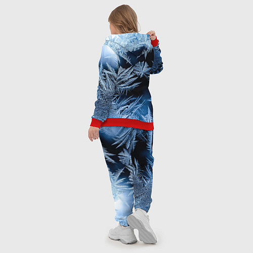 Женский костюм Морозный узор на стекле / 3D-Красный – фото 5