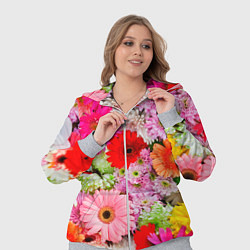 Женский 3D-костюм Colorful chrysanthemums, цвет: 3D-меланж — фото 2