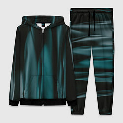 Женский 3D-костюм Абстрактные волны в темноте, цвет: 3D-черный