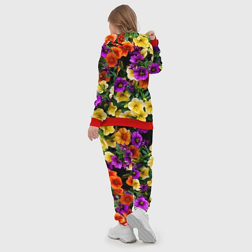 Женский костюм Разноцветная петуния / 3D-Красный – фото 5