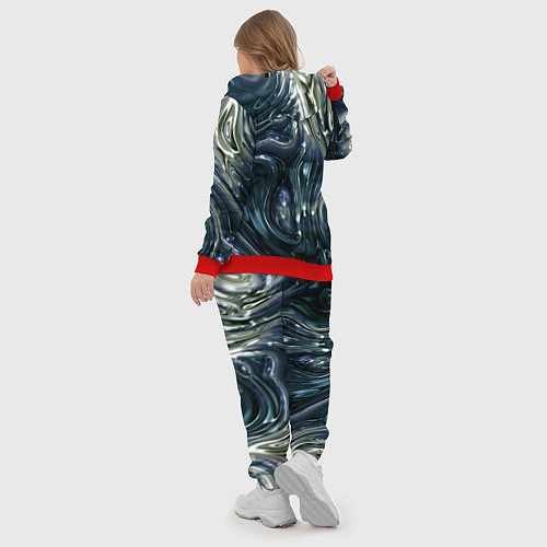 Женский костюм Aesthetic visual art metal slime / 3D-Красный – фото 5