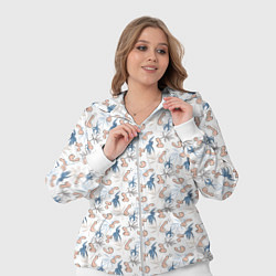 Женский 3D-костюм Пенис и растения, цвет: 3D-белый — фото 2