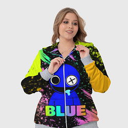 Женский 3D-костюм Rainbow Friends - Blue, цвет: 3D-меланж — фото 2