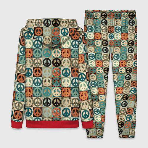 Женский костюм Peace symbol pattern / 3D-Красный – фото 2