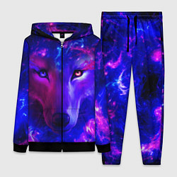 Женский 3D-костюм Волшебный звездный волк, цвет: 3D-черный