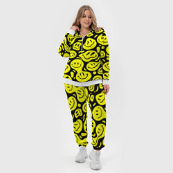 Женский 3D-костюм Кислотный желтый смайлик, цвет: 3D-белый — фото 2