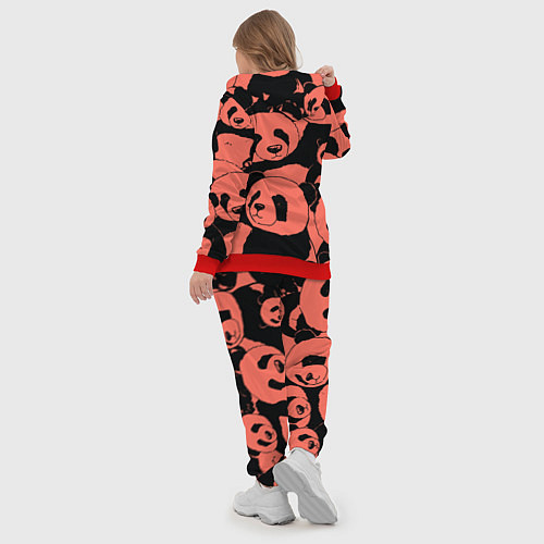 Женский костюм С красными пандами / 3D-Красный – фото 5