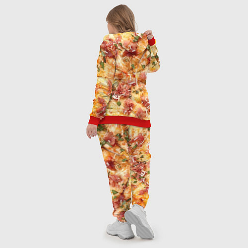 Женский костюм Вкусная пицца / 3D-Красный – фото 5