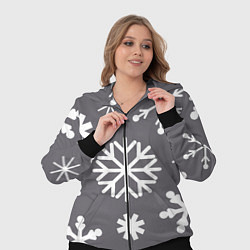 Женский 3D-костюм Snow in grey, цвет: 3D-черный — фото 2