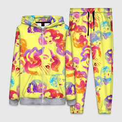 Женский 3D-костюм Радужные девушки, цвет: 3D-меланж