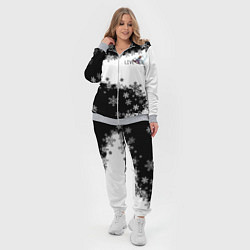 Женский 3D-костюм Сноуборд черно-белый, цвет: 3D-меланж — фото 2