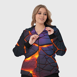 Женский 3D-костюм Неоновая лава - течение, цвет: 3D-черный — фото 2