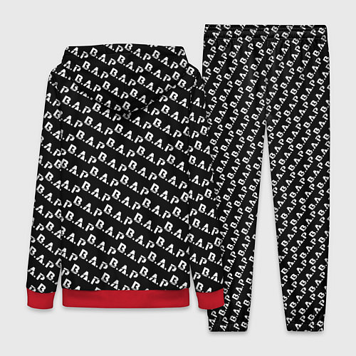 Женский костюм B A P black n white pattern / 3D-Красный – фото 2