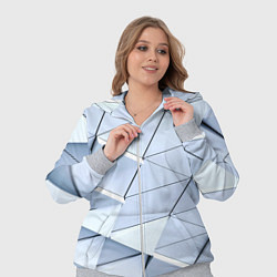 Женский 3D-костюм Metalic triangle stiil, цвет: 3D-меланж — фото 2