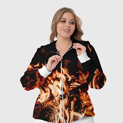 Женский 3D-костюм Огонь-пламя, цвет: 3D-белый — фото 2