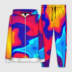 Женский 3D-костюм Смесь красок ультрафиолет, цвет: 3D-белый