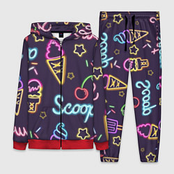 Женский костюм Неоновые надписи sweet scoop