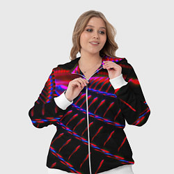 Женский 3D-костюм Geometry neon texture, цвет: 3D-белый — фото 2