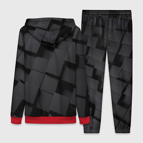 Женский костюм Металлические плитки хром / 3D-Красный – фото 2