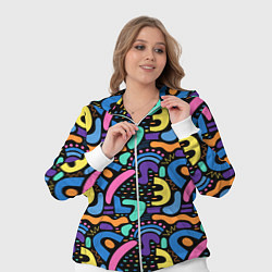 Женский 3D-костюм Multicolored texture pattern, цвет: 3D-белый — фото 2