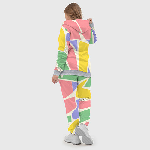 Женский костюм Абстрактные разноцветные фигуры / 3D-Меланж – фото 5
