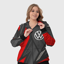 Женский 3D-костюм Volkswagen sports racing, цвет: 3D-черный — фото 2