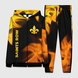 Женский 3D-костюм Saints Row - gold gradient: надпись, символ, цвет: 3D-черный