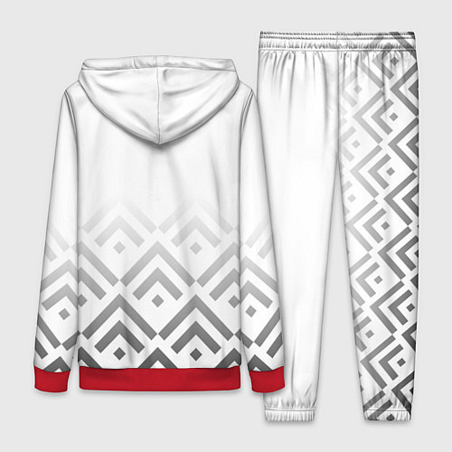 Женский костюм BMW m power - белый / 3D-Красный – фото 2