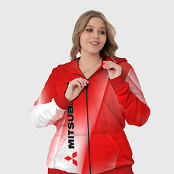 Женский 3D-костюм Mitsubishi sign, цвет: 3D-красный — фото 2