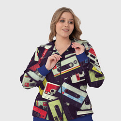 Женский 3D-костюм Кассета 90-е, цвет: 3D-синий — фото 2