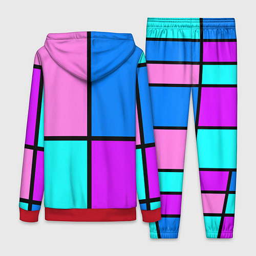 Женский костюм Firm аля 80-е / 3D-Красный – фото 2