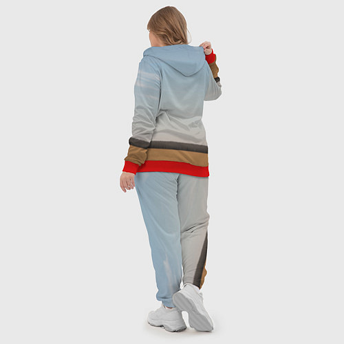 Женский костюм Древний Рус против Ящера / 3D-Красный – фото 5