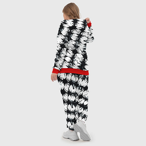 Женский костюм Паттерн с колючей проволокой / 3D-Красный – фото 5