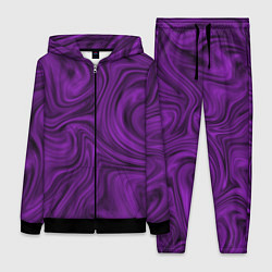 Женский 3D-костюм Фиолетовая абстракция размытие, цвет: 3D-черный