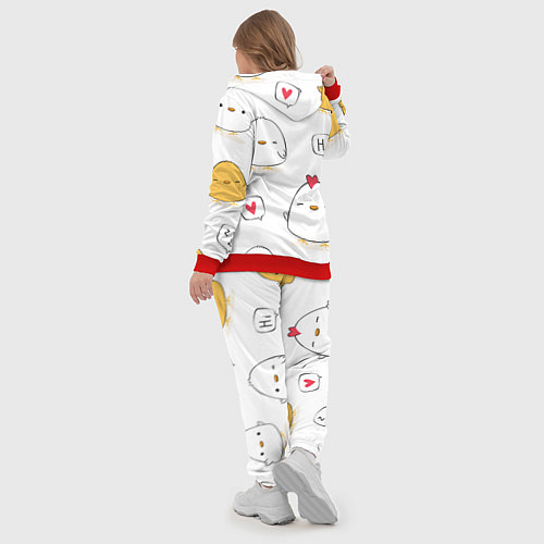 Женский костюм Привет цыпленок / 3D-Красный – фото 5